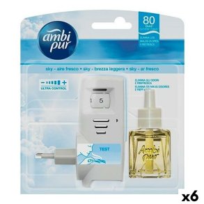 Elektriske Luftfrisker + Refill Ambi Pur Frisk 21 ml (6 enheder)
