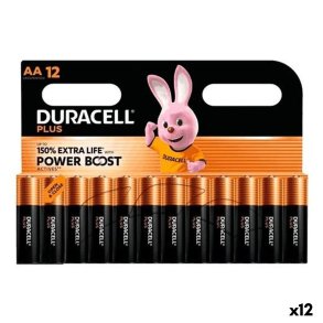 Alkalinebatterier DURACELL PLUS POWER 1,5 V LR06 12 Dele (12 enheder)
