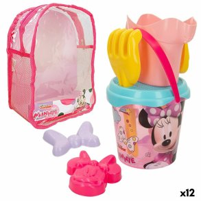 St med legetj til stranden Minnie Mouse 18 x 16 x 18 cm (12 enheder)