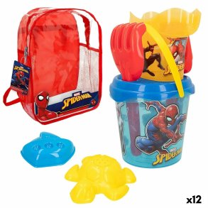 St med legetj til stranden Spider-Man 18 x 16 x 18 cm (12 enheder)