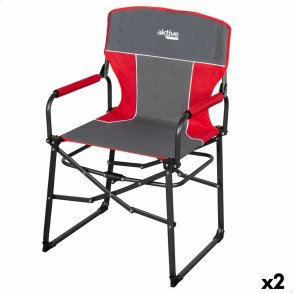 Sammenklappelig campingstol Aktive 54 x 92 x 49 cm (2 enheder)