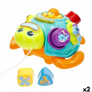 Trklegetj Winfun 23 x 12 x 23 cm Skildpadde Multifarvet (2 enheder)