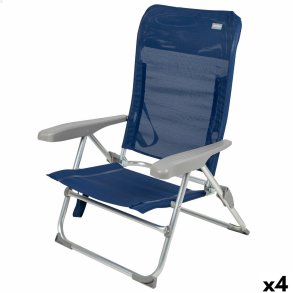 strandstol Aktive Marinebl 47 x 89 x 56 cm (4 enheder)