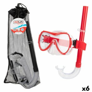 Snorkel beskyttelsesbriller og rr AquaSport Sort Rd (6 enheder)