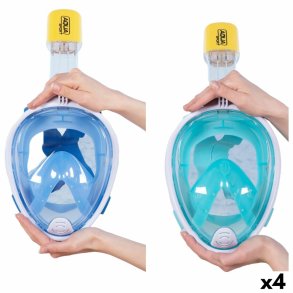 Snorkelmaske med sportskamerasttte AquaSport Bl Turkisbl (4 enheder)