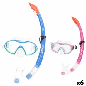 Snorkel beskyttelsesbriller og rr AquaSport Bl Pink (6 enheder)