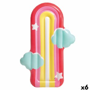 Luftmadras Intex Regnbue 183 x 132 cm Multifarvet (6 enheder)