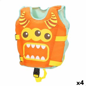 Redningsvest AquaSport 34 x 37 x 7 cm Orange (4 enheder)