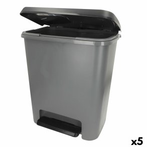 Skraldespand Curver Mrkegr Plastik 25 L (5 enheder)
