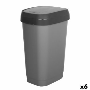 Skraldespand Curver Mrkegr Plastik 50 L (6 enheder)