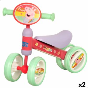 Trehjulet Cykel Peppa Pig Multifarvet 47 x 37 x 25 cm (2 enheder)