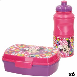 Madkasse Minnie Mouse 380 ml 17 x 5,5 x 13,5 cm Flaske (6 enheder)
