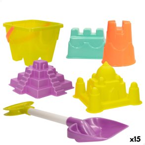 St med legetj til stranden Colorbaby 15 x 12 x 15 cm (15 enheder)