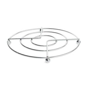 Sammenfoldelig bordsk�ner Forkromet st�l � 22 x 22 cm