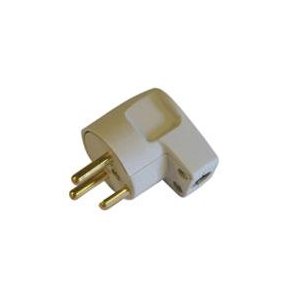 Vinkelstikprop m/jord gr 13A/250V