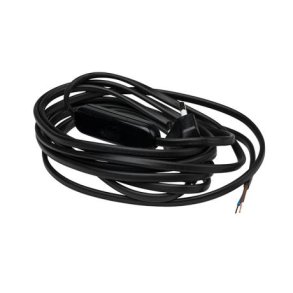 Komplet ledningsst m/afb. 2,5m sort