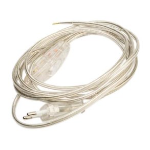 Komplet ledningsst m/afb. 2,5m transparent