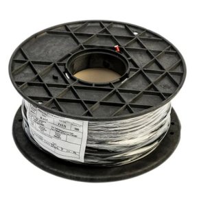 Furtex stofledning 2x0,75mm2 70C sort 100m