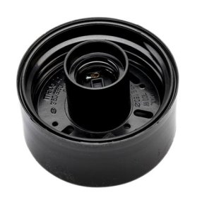 Armatur lige sort 95 mm IP40