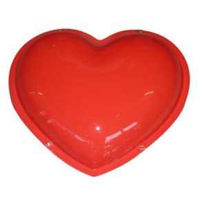 Julehjerte rd 60CM (to skaller + 4 skruer)