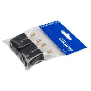 Stikprop flad u/jord sort 2 stk. GN-pak