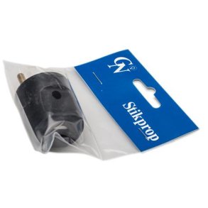 Stikprop m/jord afl. b�jle sort 16A 230V GN-pak