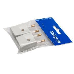 Vinkel stikprop u/jord gr� 2 stk. GN-pak