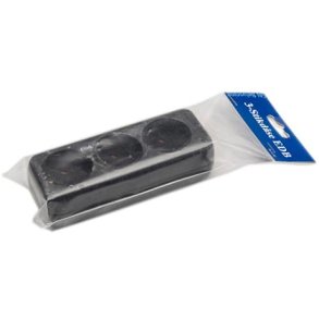 EDB 3-stikdse 10A 250V m/j Sort