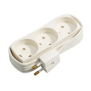 3-stikdse m/1,5m ledn. hvid GN Pak