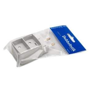 Dobbeltstik flad/flad gr GN-pak