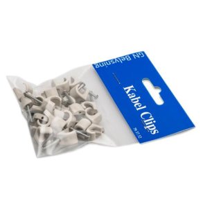 Kabel Clips 7-10 gr 25 stk. rund ledning GN-pak