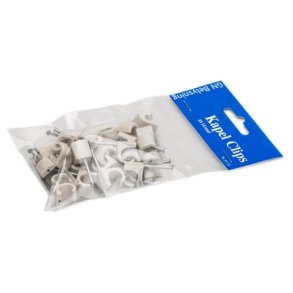 Kabel Clips 10-14 gr 25 stk. rund ledning GN-pak