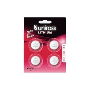 Coincell Battery CR2025 4 stk.