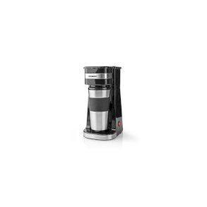 Single-Serve kaffemaskine | 0,4 l | 750 W | Isoleret rejsekrus | Automatisk slukning | Sort