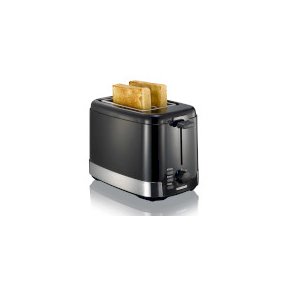 Opretst�ende br�drister 2 skiver 800W Sort / rustfrit st�l