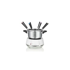 Elektrisk fondue 2L 1200W rustfrit st�l/hvid