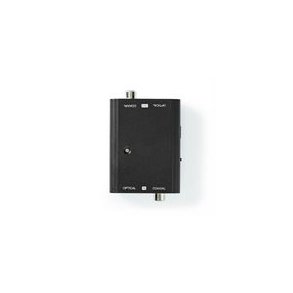 Digital Audio Converter | 1-veje | Tilslutninger indgang: 1x S/PDIF (RCA) Hun / 1x TosLink Hunstik | Tilslutninger udgang: 1x S/PDIF (RCA) Hun / 1x TosLink Hunstik | Manual | Sort