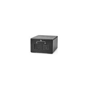 Digital Audio Switch | 1-veje | Tilslutninger indgang: DC str�m / 2x TosLink | Tilslutninger udgang: TosLink Hun | Manual / Switch | Metal | Sort