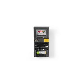 Batteri Tester | 9V - AA - AAA - Button Cell - C - D | Sort