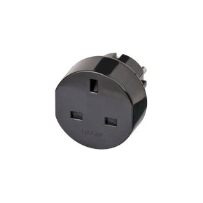 Rejseadapter GB-til-Europa Earthed