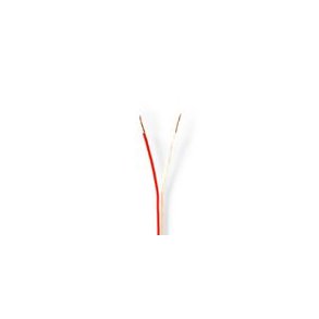 H�jtaler Kabel | 2 x 0.75 mm� | Kobber | 100.0 m | Runde | PVC | Gennemsigtig | Rulle