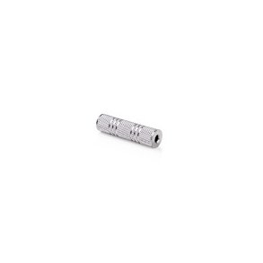 Stereo Audio Adapter | 3.5 mm Hunstik | 3.5 mm Hunstik | Nikkelplateret | Lige | Metal | S�lv | 1 stk. | Box