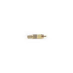 RCA-stik | Lige | Han | Guldplateret | Lodde | Kabeldiameter: 7.0 mm | Metal | Sort | 10 stk. | Konvolut