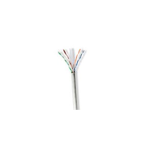 Netv�rkskabel Roll | CAT6 | Solid | U/UTP | CCA | 305.0 m | Indend�rs | Runde | PVC | Gr� | Tr�kboks