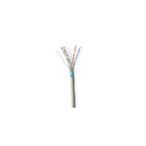 Netv�rkskabel Roll | CAT6 | Solid | F/UTP | CCA | 50.0 m | Indend�rs | Runde | PVC | Gr� | Tr�kboks
