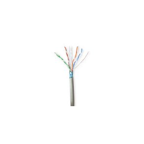 Netv�rkskabel Roll | CAT6 | Stranded | F/UTP | CCA | 50.0 m | Indend�rs | Runde | PVC | Gr� | Tr�kboks
