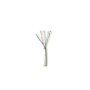 Netv�rkskabel Roll | CAT6a | Solid | U/UTP | Kobber | 100.0 m | Indend�rs | Runde | LSZH | Gr� | Gave�ske