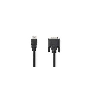 HDMI kabel | HDMI Stik | DVI-D 24 + 1-pin han | 1080p | Nikkelplateret | 2.00 m | Lige | PVC | Sort | Box