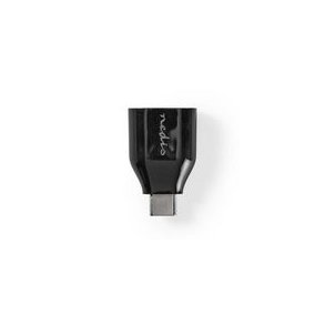 USB-C Adapter | USB 3.2 Gen 1 | USB-C Han | USB-A Hun | 5 Gbps | Runde | Nikkelplateret | Sort | Box