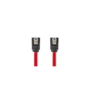 SATA kabel | 1.5 Gbps | SATA 7-Pin Hun | SATA 7-Pin Hun | Nikkelplateret | 0.50 m | Fladt | PVC | R�d | Box